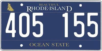 RI license plate 405155