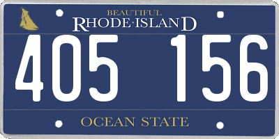 RI license plate 405156