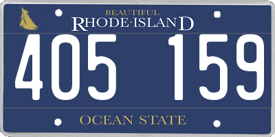 RI license plate 405159