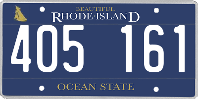 RI license plate 405161