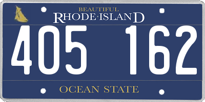 RI license plate 405162
