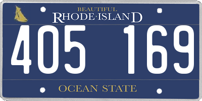 RI license plate 405169