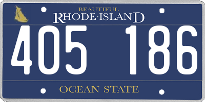 RI license plate 405186
