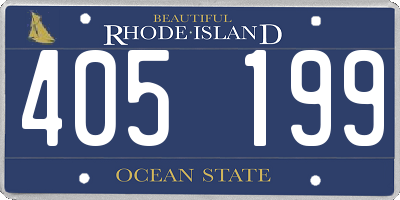 RI license plate 405199