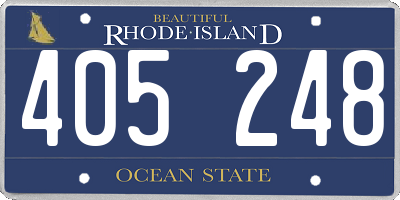 RI license plate 405248