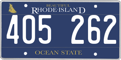 RI license plate 405262