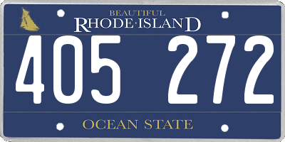 RI license plate 405272