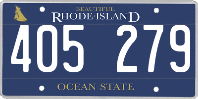 RI license plate 405279