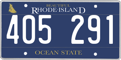 RI license plate 405291