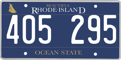 RI license plate 405295