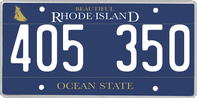 RI license plate 405350