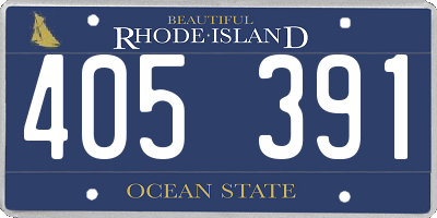 RI license plate 405391