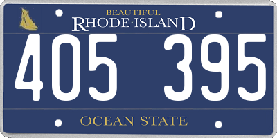 RI license plate 405395