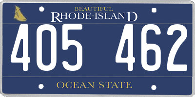 RI license plate 405462