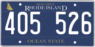 RI license plate 405526