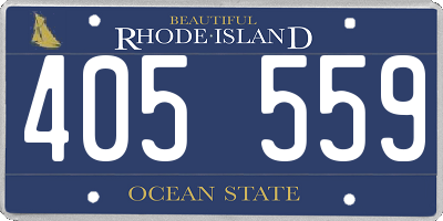 RI license plate 405559
