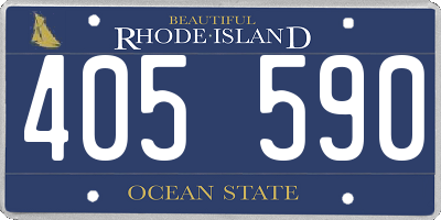 RI license plate 405590