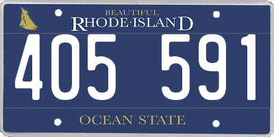 RI license plate 405591