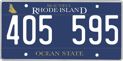 RI license plate 405595