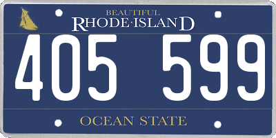 RI license plate 405599