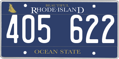 RI license plate 405622