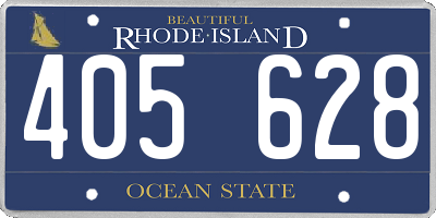 RI license plate 405628