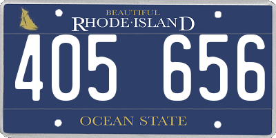 RI license plate 405656