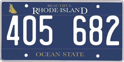 RI license plate 405682