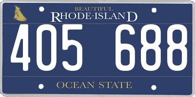 RI license plate 405688