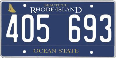 RI license plate 405693