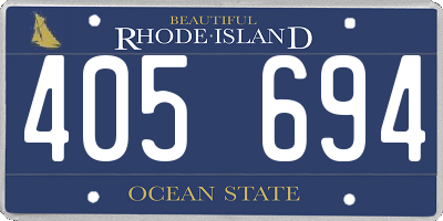 RI license plate 405694