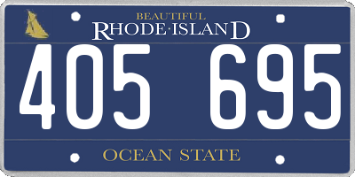 RI license plate 405695