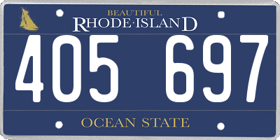 RI license plate 405697