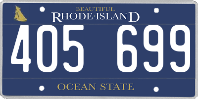 RI license plate 405699