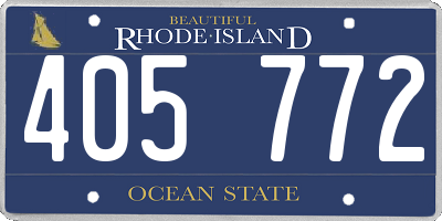 RI license plate 405772