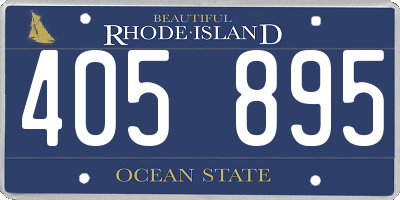 RI license plate 405895