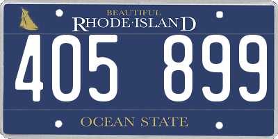 RI license plate 405899