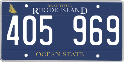 RI license plate 405969