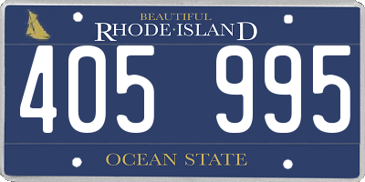 RI license plate 405995
