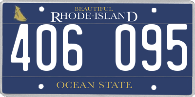 RI license plate 406095