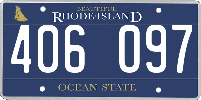 RI license plate 406097