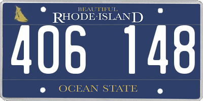 RI license plate 406148