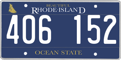 RI license plate 406152