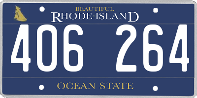 RI license plate 406264
