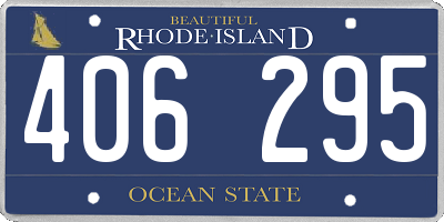 RI license plate 406295