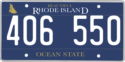 RI license plate 406550