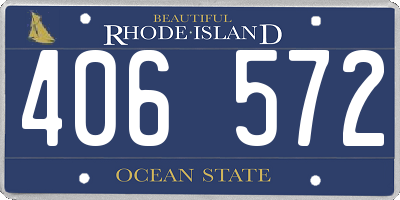 RI license plate 406572