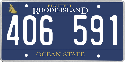 RI license plate 406591