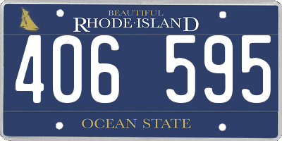 RI license plate 406595