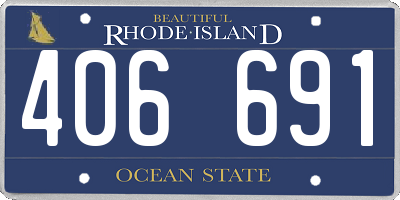 RI license plate 406691